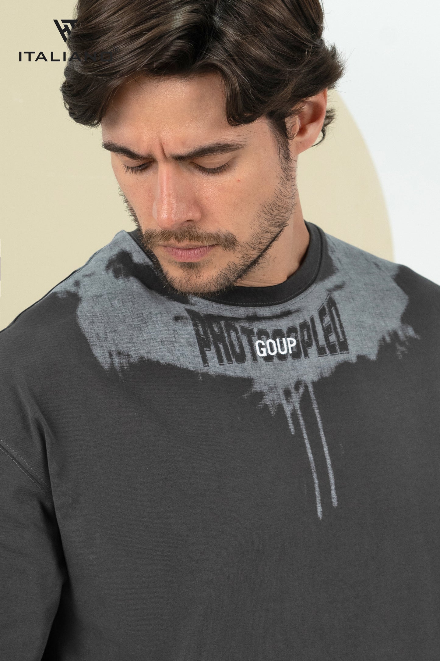 Men T-Shirt OverSize Italiano ITSH 1081