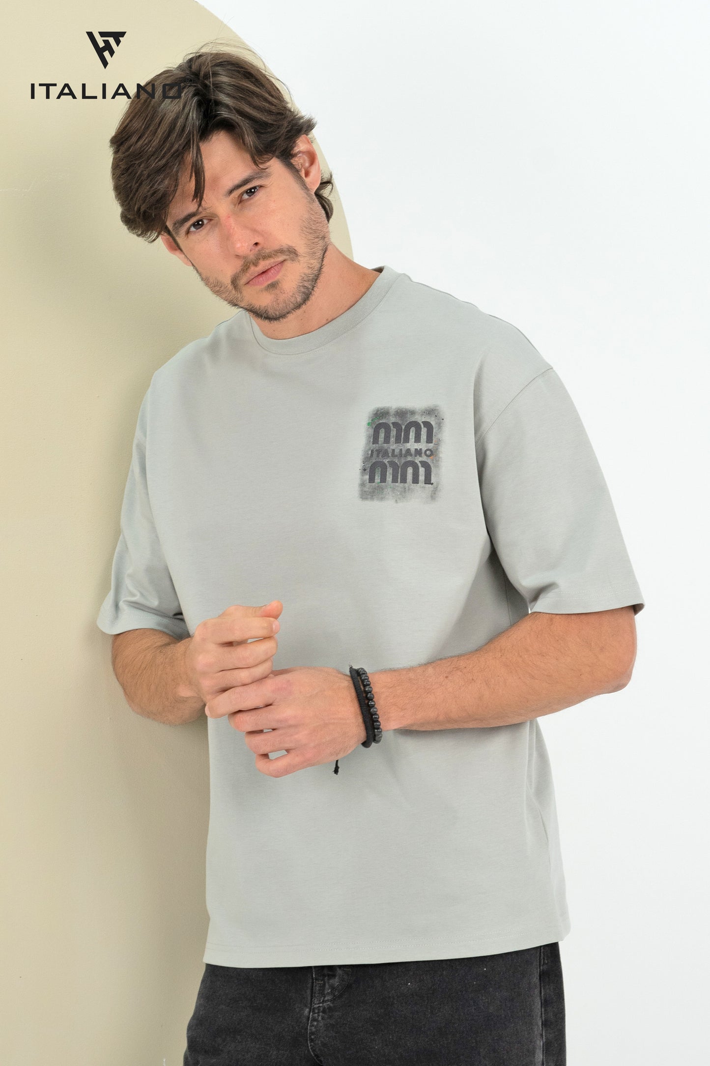 Men T-shirt Italiano over size 1092