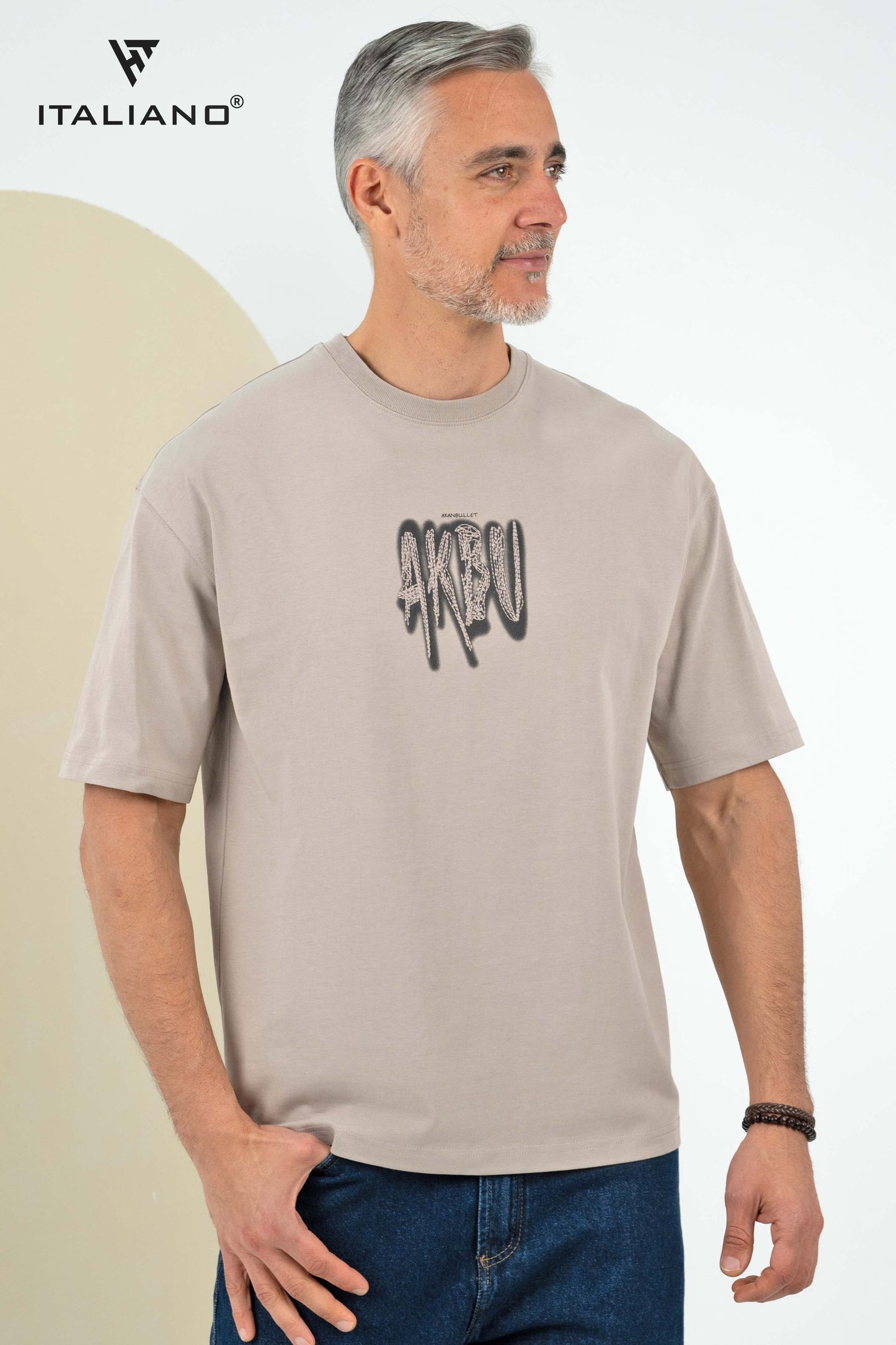 Men T-Shirt OverSize Italiano ITSH1090
