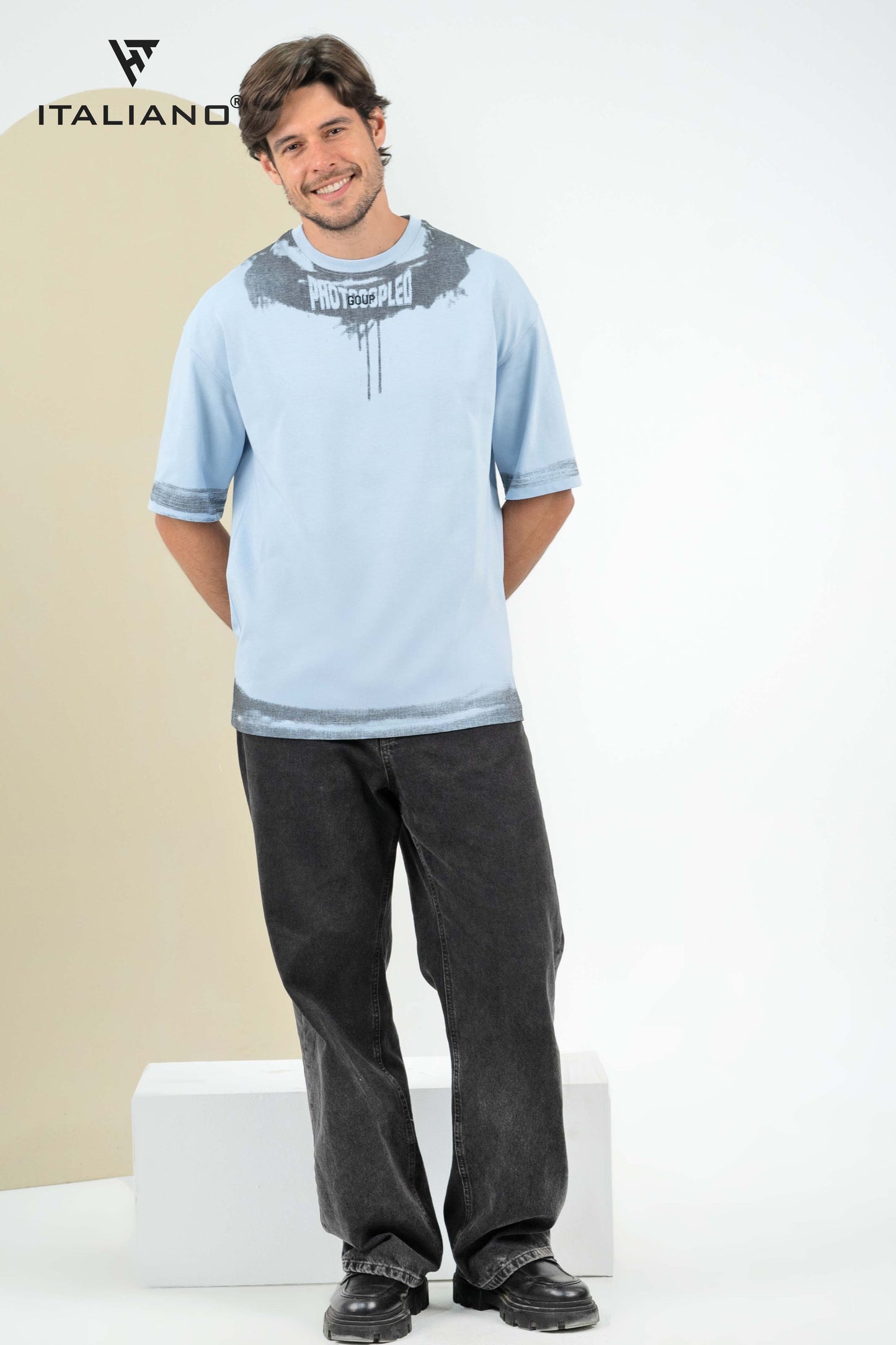 Men T-Shirt OverSize Italiano ITSH 1081