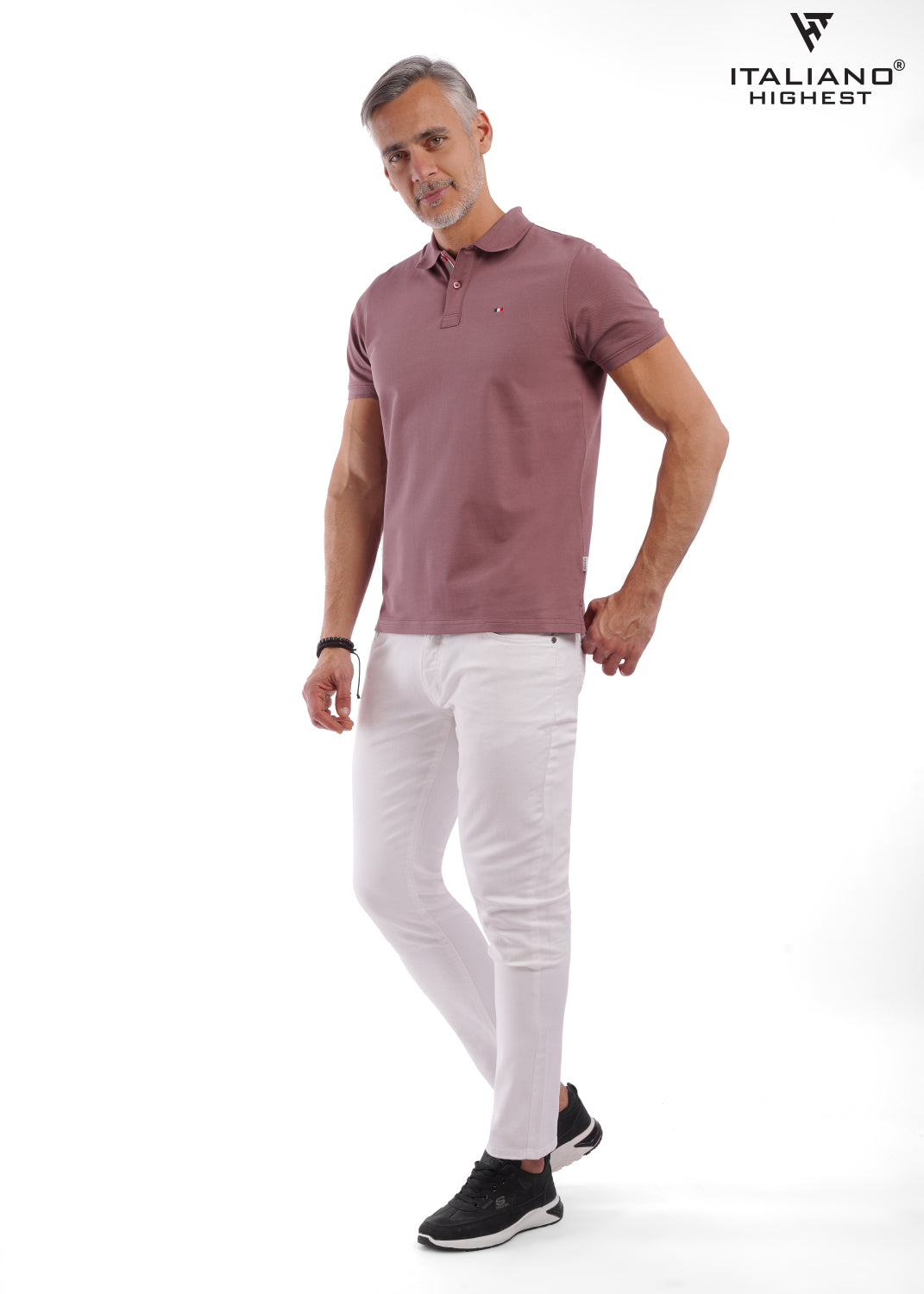 Men T-Shirt Polo Italiano ITSH320