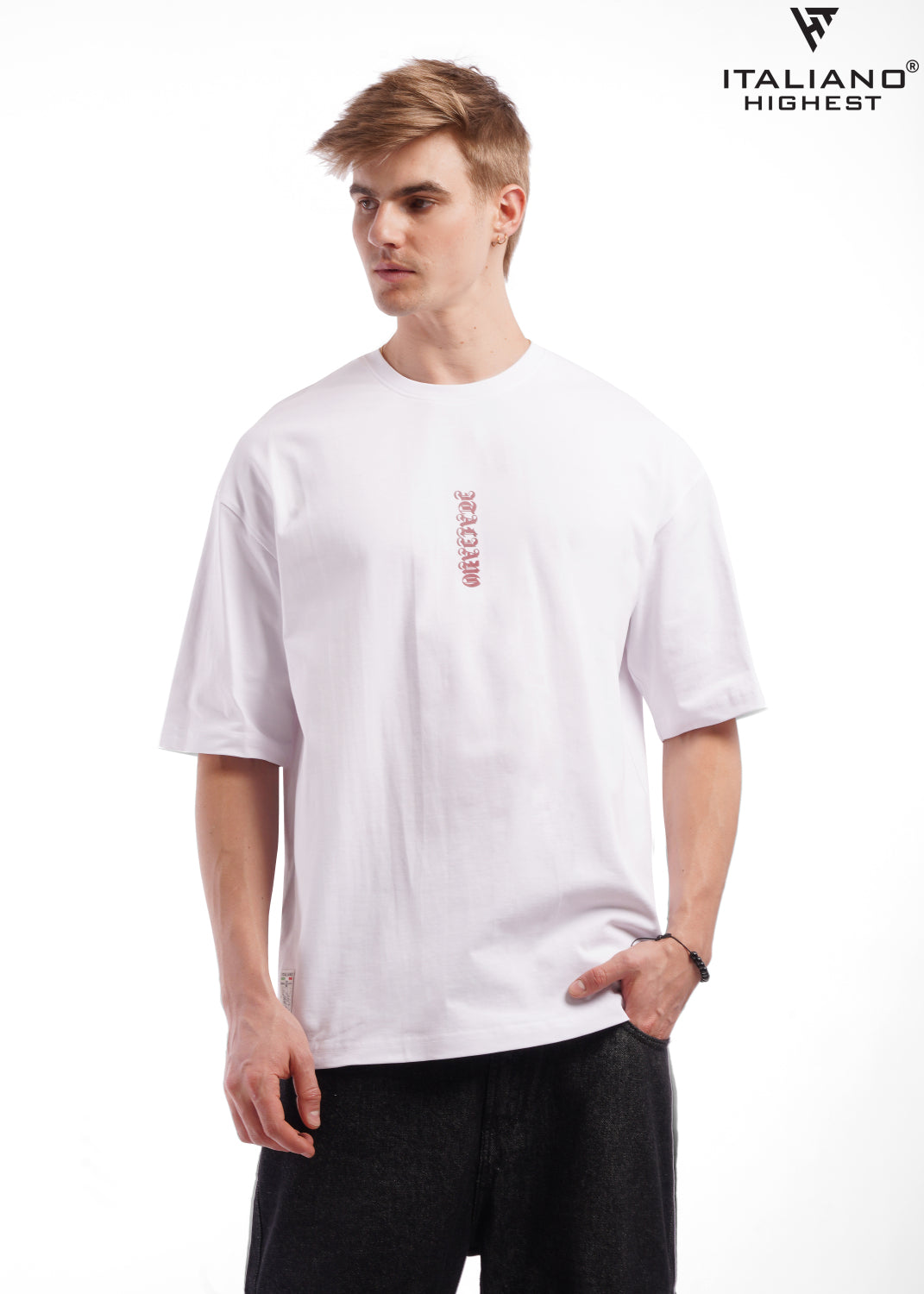 Men T-shirt Over size Italiano TS 01015