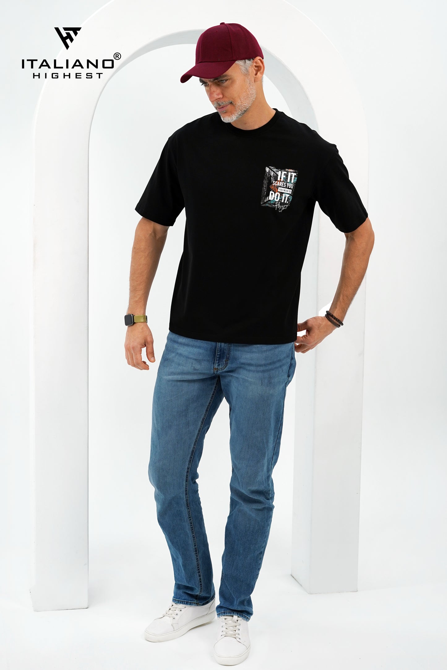 Men T-Shirt OverSize Italiano ITSH 1160