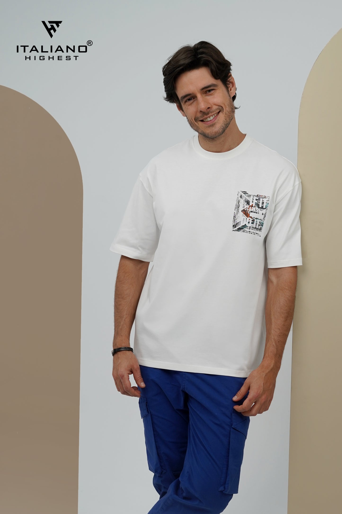 Men T-Shirt OverSize Italiano ITSH 1160