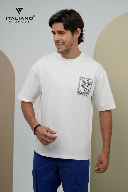Men T-Shirt OverSize Italiano ITSH 1160